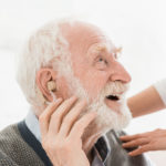 man with hearing aid
