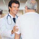 Doctor meeting a new patient